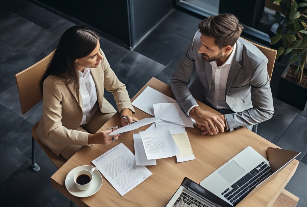 business, office, woman