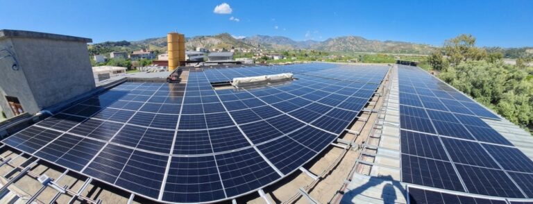 dopo il revamping i nuovi moduli fotovoltaici installati