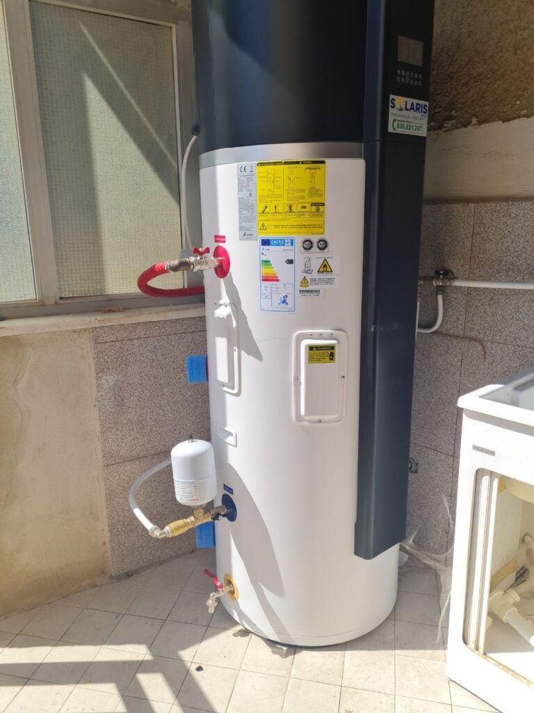 accumulo di acqua calda sanitaria a pompa di calore
